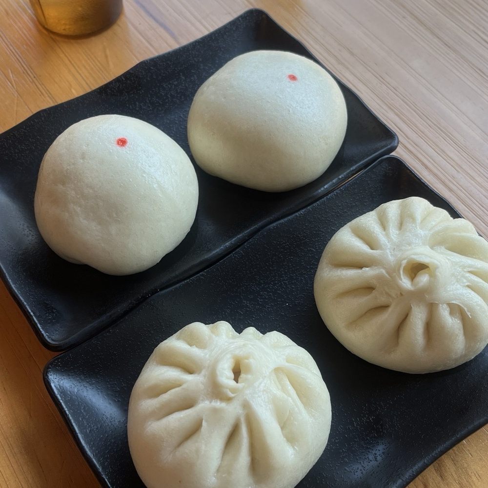 Bao Space - 2 Piece Red Bean Paste Buns, 2 Piece Premium Berkshire Pork Bun - Asian Fusion Near Me - Ann Arbor, Michigan