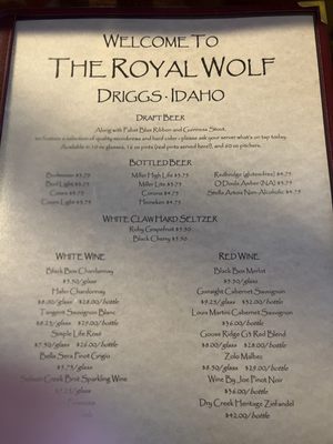 Menu photo 8 The Royal Wolf Driggs, ID Menu photo 8 The Royal Wolf Driggs, ID