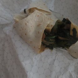 That's A Wrap - Suppose to be 5 vegetables veggie wrap but they gave all collard green wrap.