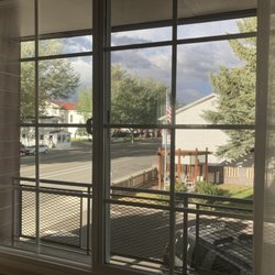 Ruby Inn-Magnuson - View of Bridgeport's main street, from inside motel room