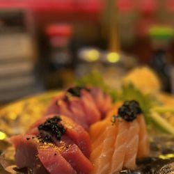 Kobe Steak & Sushi - Bluefin sashimi and salmon