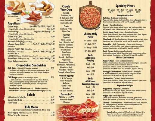 Menu photo 6 Mountain Mike's Pizza Corona, CA