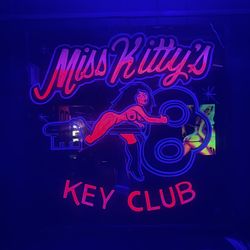 Miss Kitty's - The art inside the "Private Room". Had options for 15 min, 30 min, or an entire hour. There were room prices and prices per girl.
