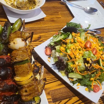 TehranRo Grill - Chicken and filet mignon and salad. - Mediterranean Near Me - Los Angeles, California