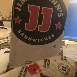 Jimmy John's - Gargantuan. Bread pulled out, cut in half w napkins