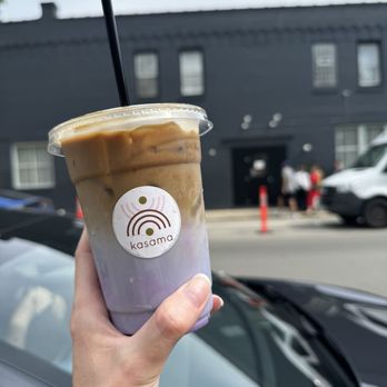 Kasama - Iced ube latte - Filipino Near Me - Chicago, Illinois Kasama - Iced ube latte - Filipino Near Me - Chicago, Illinois