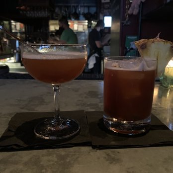 Proof - Knuckleball (left) and Jungle Bird (right) - New American Near Me - Charleston, South Carolina Proof - Knuckleball (left) and Jungle Bird (right) - New American Near Me - Charleston, South Carolina