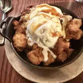 Iron Works - Delightfully toasty outside buttery soft inside morsels of bread pudding with an ice cream compliment. - American Near Me - Warwick, Rhode Island