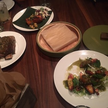 Leña Brava - short rib (left), tortilla plate (middle), octopus (right) - Seafood Near Me - Chicago, Illinois
