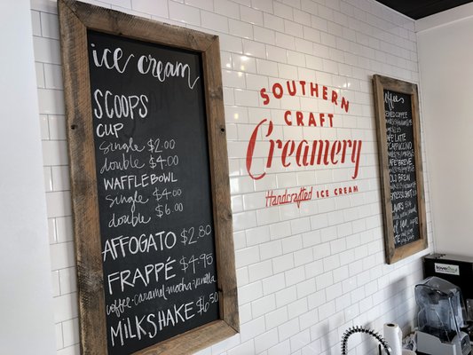Menu photo 6 Southern Craft Creamery Marianna, FL