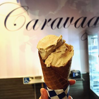 Caravaggio Gelato Lab - Hazelnut Cone - Gelato Near Me - Berkeley, California