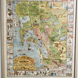 Geisel Library - Old map of San Diego