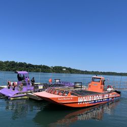 Whirlpool Jet Boat Tours - Two of the "open air / wet ride" jet boats. 1600 horsepower!