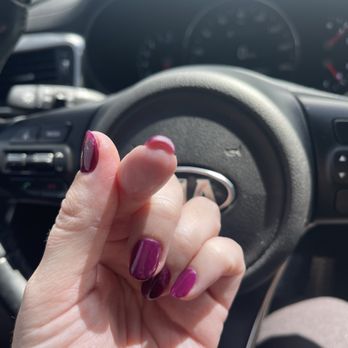 Victory Nails & Spa - The left over thick acrylic and bad paint job - Nail Salons Near Me - Fullerton, California