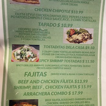 Sierra Madre - Menu - Mexican Near Me - Cypress, Texas