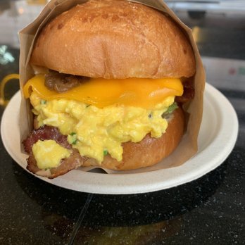 Eggslut - Fairfax with avocado and bacon for additional - Breakfast & Brunch Near Me - Los Angeles, California Eggslut - Fairfax with avocado and bacon for additional - Breakfast & Brunch Near Me - Los Angeles, California