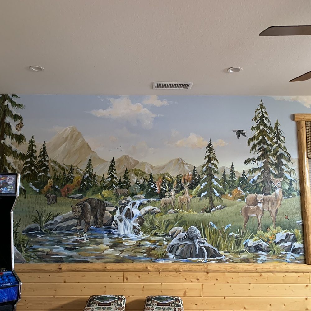 OC Murals by Amy - Our Cabin - Commissioned Artists Near Me