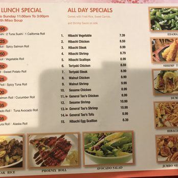 Sakura Express - Menu 9/20/2019 - Japanese Near Me - Plumsteadville, Pennsylvania