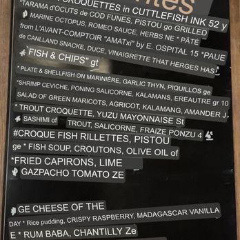 L'Avant Comptoir - Menu translated to English - Tapas Bars Near Me - Paris, 75