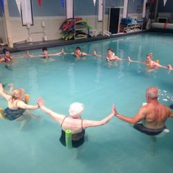 Anchored Vessel Yoga - Aqua yoga is an accessible practice for all ages and all body types. Support and challenges tailored to fit individual (Plano).