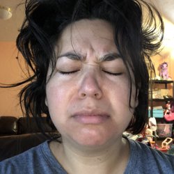 Gloria's Beauty Shop - How I felt ! This is literally how I got home ! She made my hair look all crazy ! I hate it !