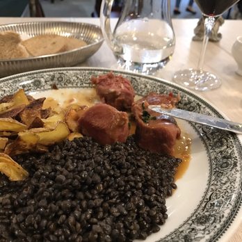 Restaurant Philippe Schneider - Pork cheeks with Le Puy lentils - French Near Me - Huningue, 68 Restaurant Philippe Schneider - Pork cheeks with Le Puy lentils - French Near Me - Huningue, 68