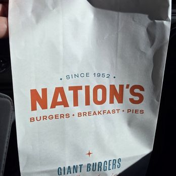 Nation's Giant Hamburgers - Breakfast bacon burrito to go. - Burgers Near Me - Tracy, California Nation's Giant Hamburgers - Breakfast bacon burrito to go. - Burgers Near Me - Tracy, California