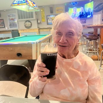 Village Inn - Grandma with a beer - Pizza Near Me - Chippewa Lake, Ohio