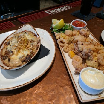 McWethy's Tavern - calamari and mushroom and leek side dish - American Near Me - Romeoville, Illinois McWethy's Tavern - calamari and mushroom and leek side dish - American Near Me - Romeoville, Illinois