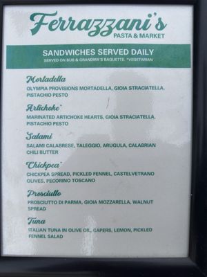 Menu photo 5 Ferrazzani's Pasta & Market Pasadena, CA Menu photo 5 Ferrazzani's Pasta & Market Pasadena, CA