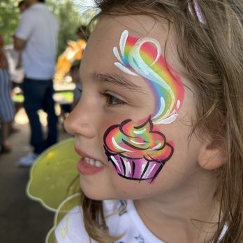 Face Art By Jan - Rainbow cupcake Face Art by Jan - Face Painting Near Me Face Art By Jan - Rainbow cupcake Face Art by Jan - Face Painting Near Me