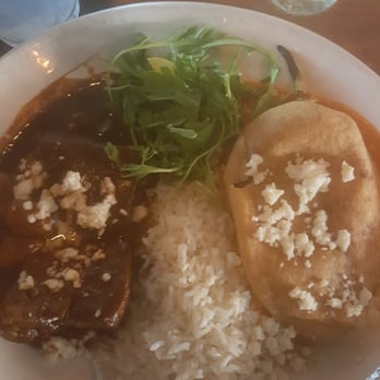 Meso Maya Comida y Copas - Some shirt rib and relleno dish. Forgot the name! - Mexican Near Me - Dallas, Texas
