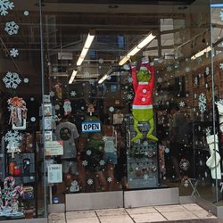 Local Handmade Gifts and Decor - The entrance decorated for the Holidays.
