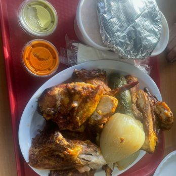Cecy's Chicken - The chicken was off the bone and flavorful. Onion superb, omg, mouthwatering good!! - Chicken Shop Near Me - Burbank, Illinois