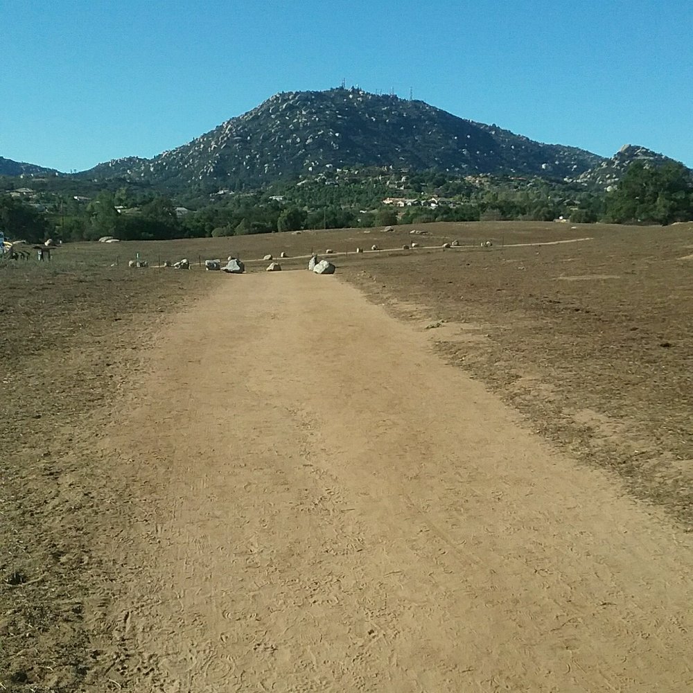 Ramona Grasslands Preserve - Mt. Woodson is looking pretty today. - Hiking Near Me - Ramona, California Ramona Grasslands Preserve - Mt. Woodson is looking pretty today. - Hiking Near Me - Ramona, California