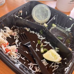 What's left of my taco plate What's left of my taco plate
