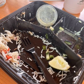MexiKhana - What's left of my taco plate - Food Trucks Near Me - Portland, Oregon MexiKhana - What's left of my taco plate - Food Trucks Near Me - Portland, Oregon
