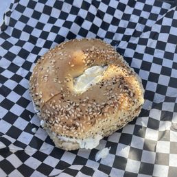 Bagel with cream cheese Bagel with cream cheese