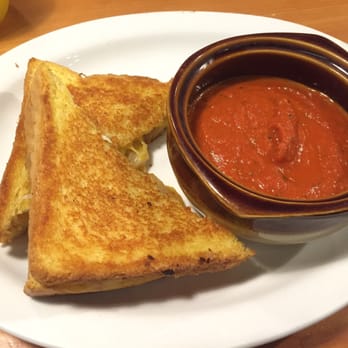 Pine State Biscuits - Texas Grilled Cheese special. Ham (which I skipped) onions, apple butter, and cheese, of course. Comes with creamy tomato soup. - Breakfast & Brunch Near Me - Portland, Oregon