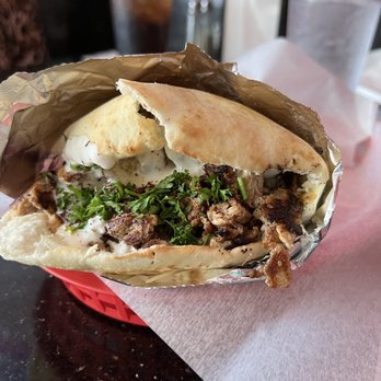 Yasmine's Cafe - Gyro pita with garlic sauce - Mediterranean Near Me - Albuquerque, New Mexico Yasmine's Cafe - Gyro pita with garlic sauce - Mediterranean Near Me - Albuquerque, New Mexico