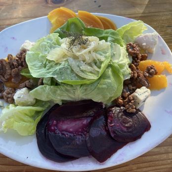 Nepenthe - another picture of my yummy beet salad - New American Near Me - Big Sur, California Nepenthe - another picture of my yummy beet salad - New American Near Me - Big Sur, California