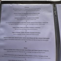 Bugandè - Menu