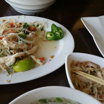 Mac Pho - Devouring the chicken breast cabbage salad. Lol - Vietnamese Near Me - Stockton, California