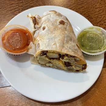 Alberto's - Chorizo Breakfast Burrito - Tons of Chorizo - Damn Good - Mexican Near Me - Park City, Utah