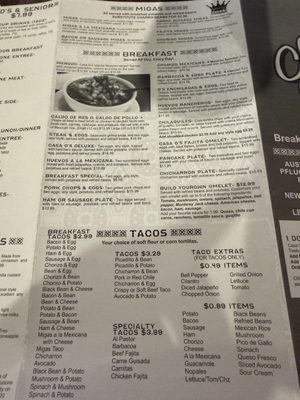 Menu photo 5 Casa Garcia's - Round Rock Round Rock, TX