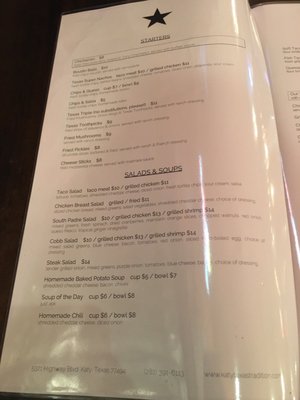 Menu photo 7 Texas Tradition Katy, TX