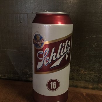 Au Cheval - My husband's schlitz (note the globe) - Bars Near Me - Chicago, Illinois