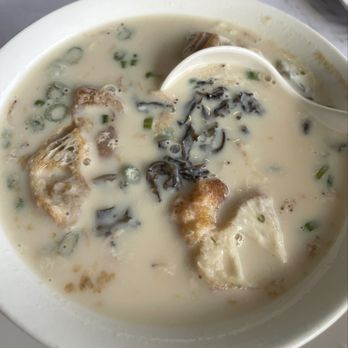 Little Shanghai Restaurant - Savory Soybean Milk 1/4/25 - Shanghainese Near Me - San Mateo, California
