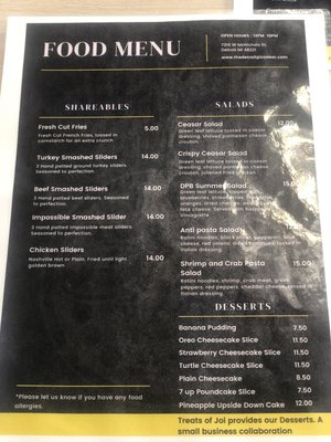 Menu photo 6 Detroit Pizza Bar Detroit, MI Menu photo 6 Detroit Pizza Bar Detroit, MI