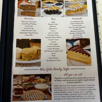 Blue Gate Restaurant & Bakery - Menu - Bakeries Near Me - Shipshewana, Indiana Blue Gate Restaurant & Bakery - Menu - Bakeries Near Me - Shipshewana, Indiana